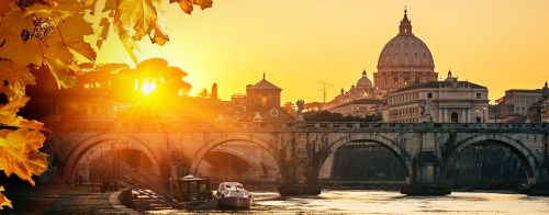 St. Peter's cathedral at sunset, Rome